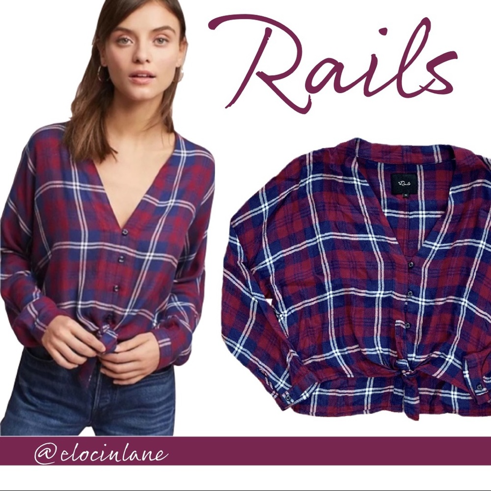 Rails Tie Waist Button Down - image 1